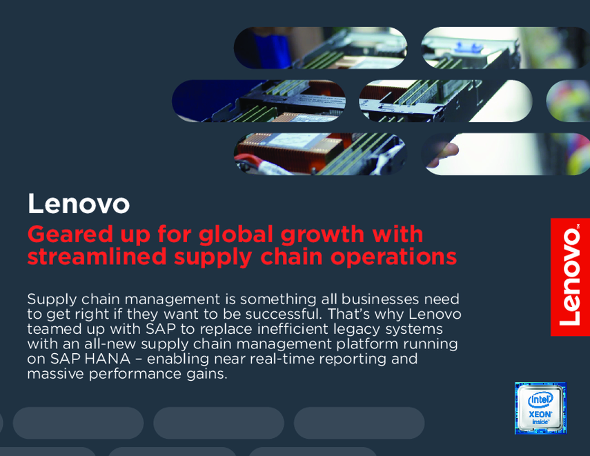 Lenovo DCG SAP Global Supply Chain