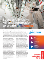 Successfully using AR and automation to create efficiencies - Micron Technology