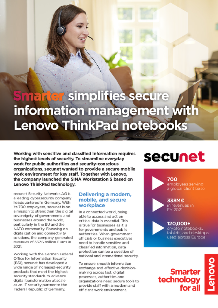 Largest EPS Customer in Germany simplifies its business thanks to Lenovo OEM Solutions